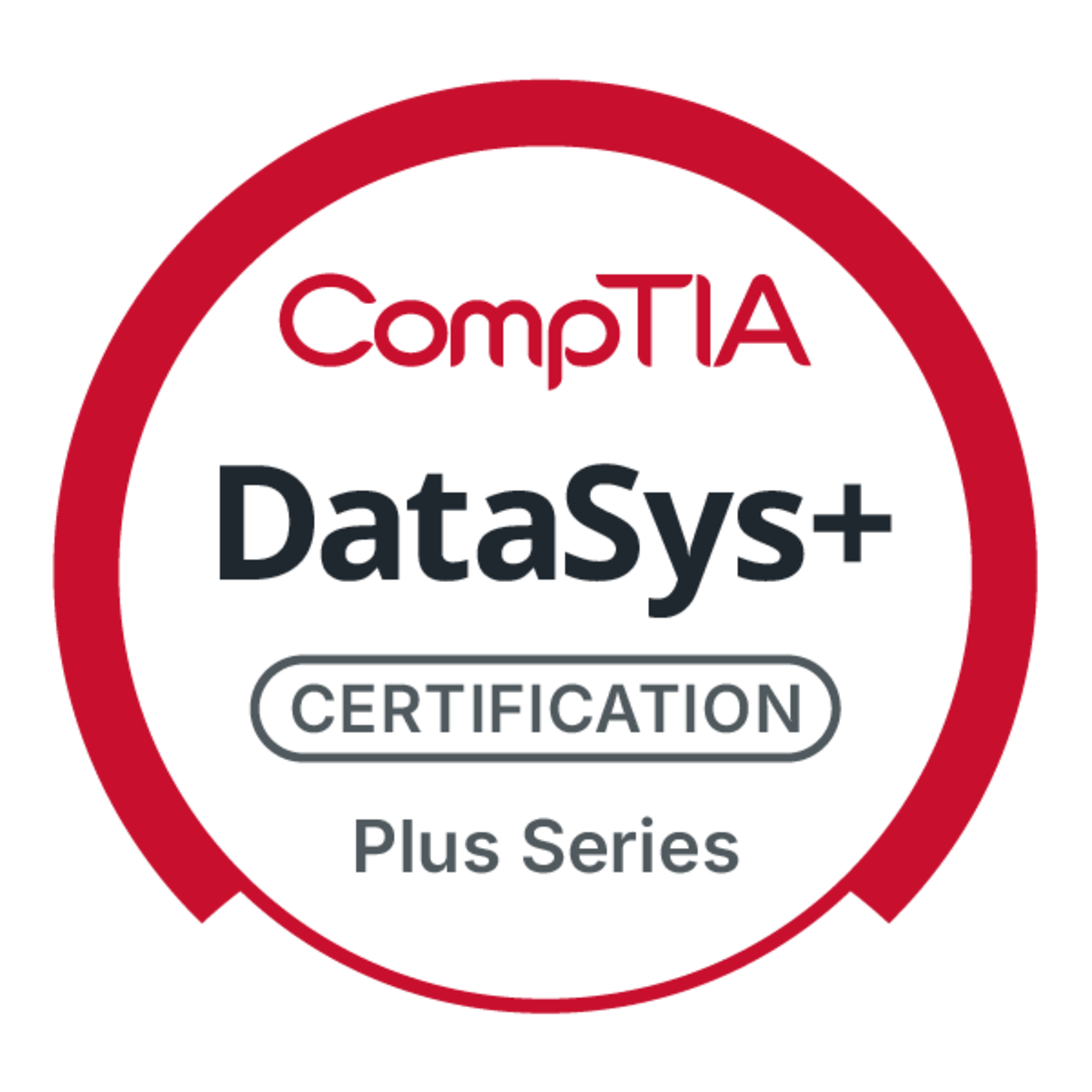 CompTIA DataSys+ course artwork from CompTIA